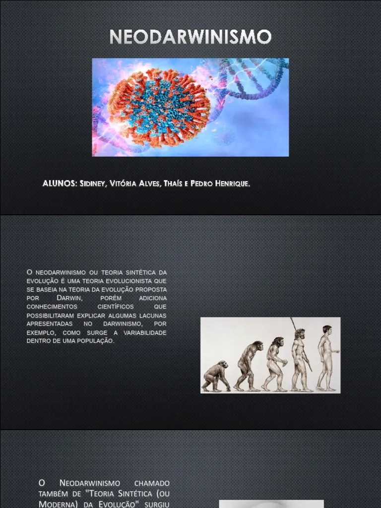 Neo Darwinism O | Download Grátis PDF | Evolução | Seleção Natural