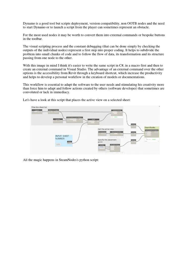 From Dynamo To Macro To External Commands | PDF | Autodesk Revit ...