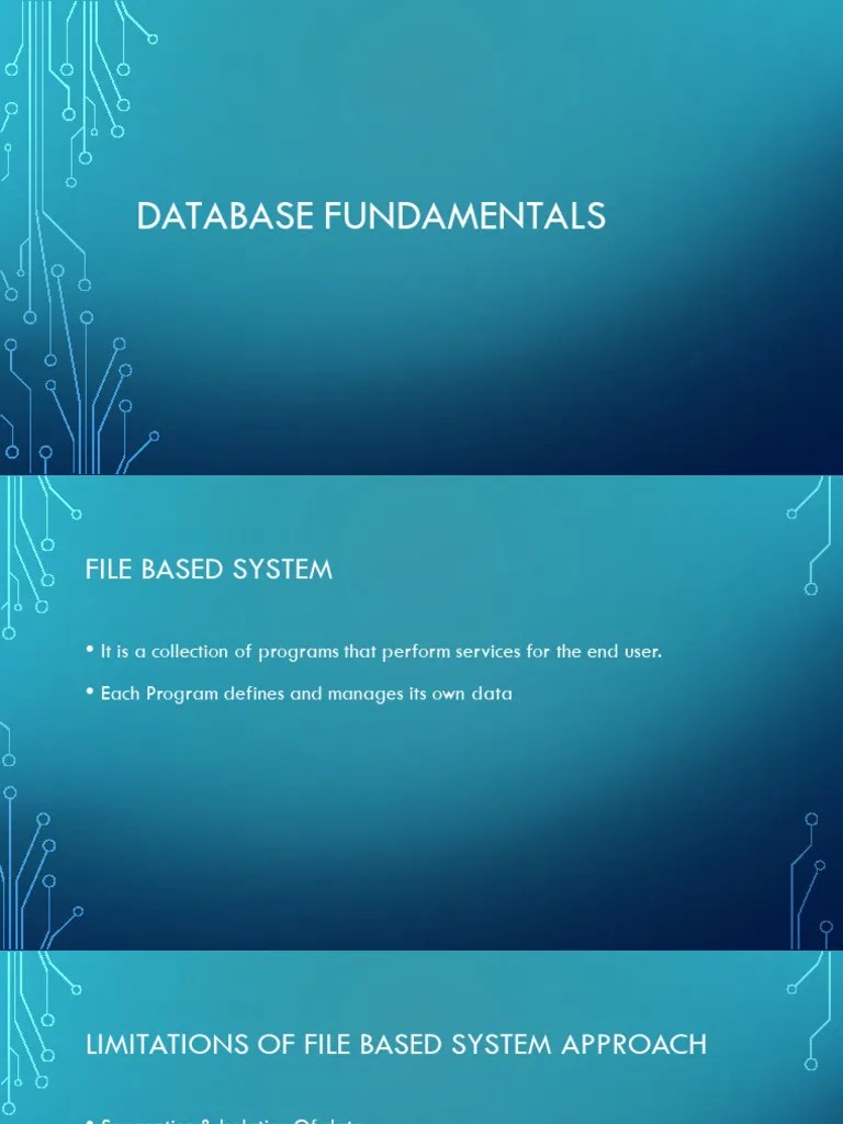 Database Slides | PDF