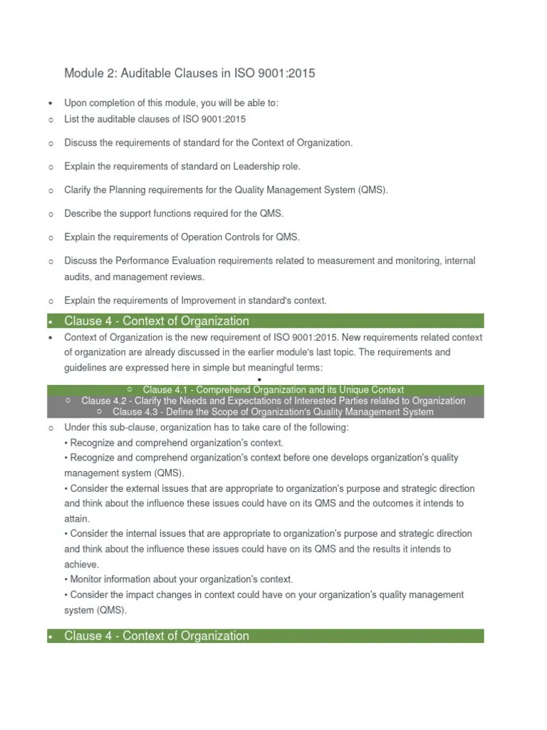 Iso 9001:2015 Quality Management System | PDF | Quality Management ...