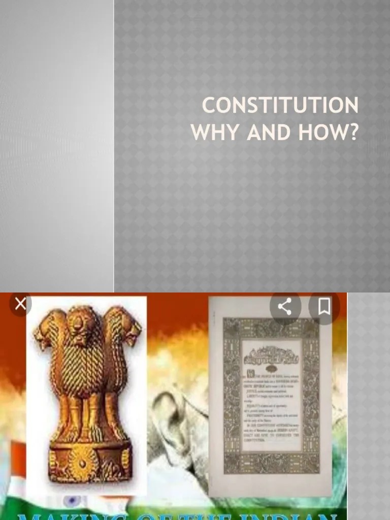 Constitution Why And How | PDF | Constitution | Government