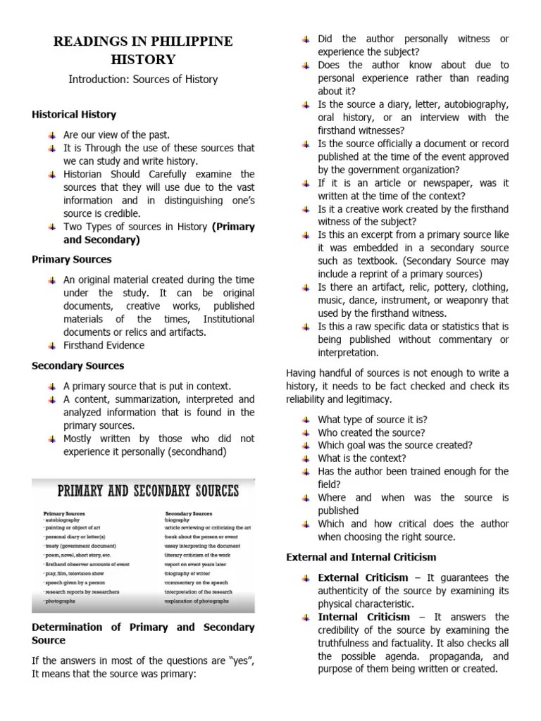 Sources Of History | PDF | Primary Sources | Science