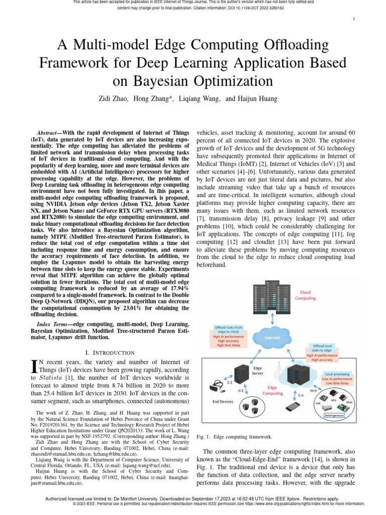 A Multi-Model Edge Computing Offloading Framework For Deep Learning ...