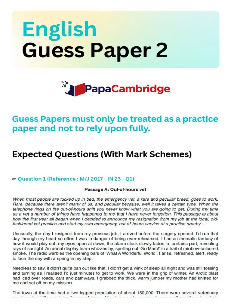 IGCSE 0500 English Paper 3 | PDF