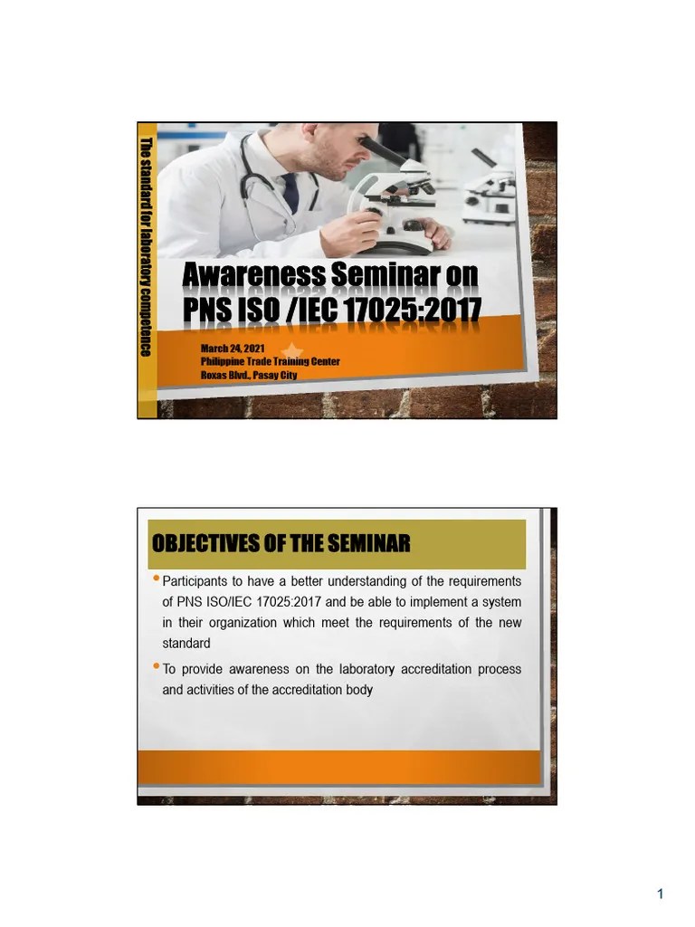 ISO IEC 17025 2017 Lab Competence Handout | PDF | Calibration | Verification And Validation