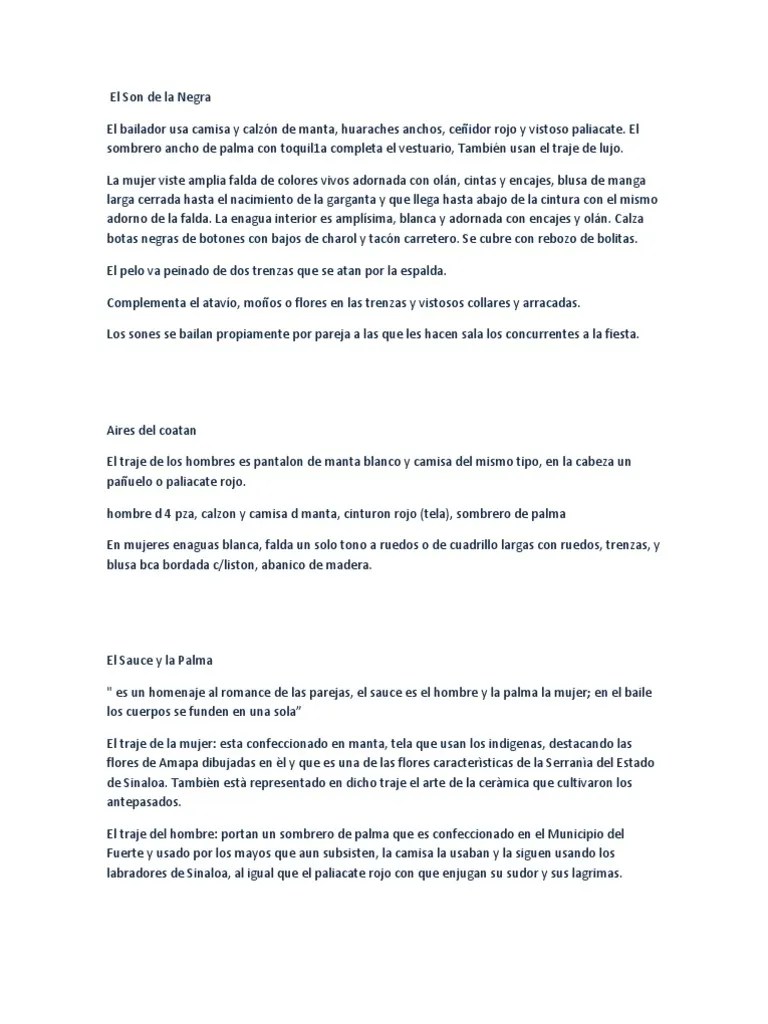 El Son De La Negra | PDF | Traje (ropa) | Ropa