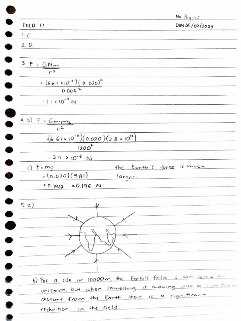 Cambridge AS Level/A Level Exam-Style Question Chapter 18 Answer Key | PDF | Physical Sciences ...