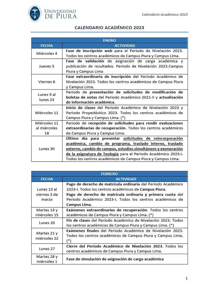 Material - Documentos - 3 - 185 - Calendario Académico 2023 Completo | PDF | Observancias