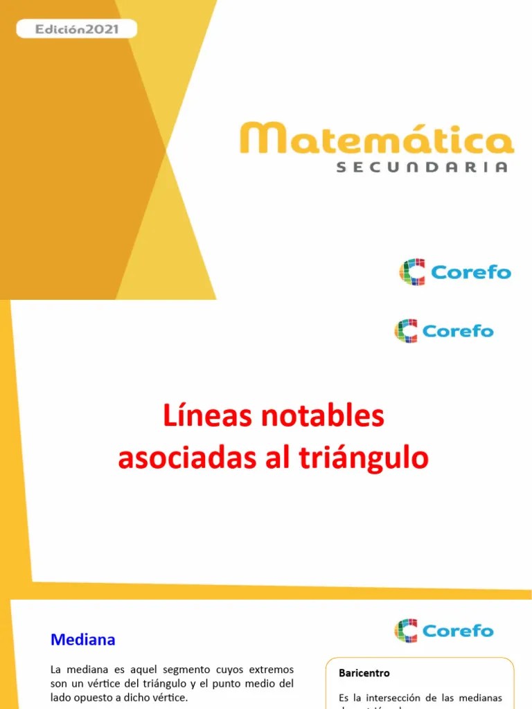 Líneas Notables Asociadas Al Triángulo | PDF