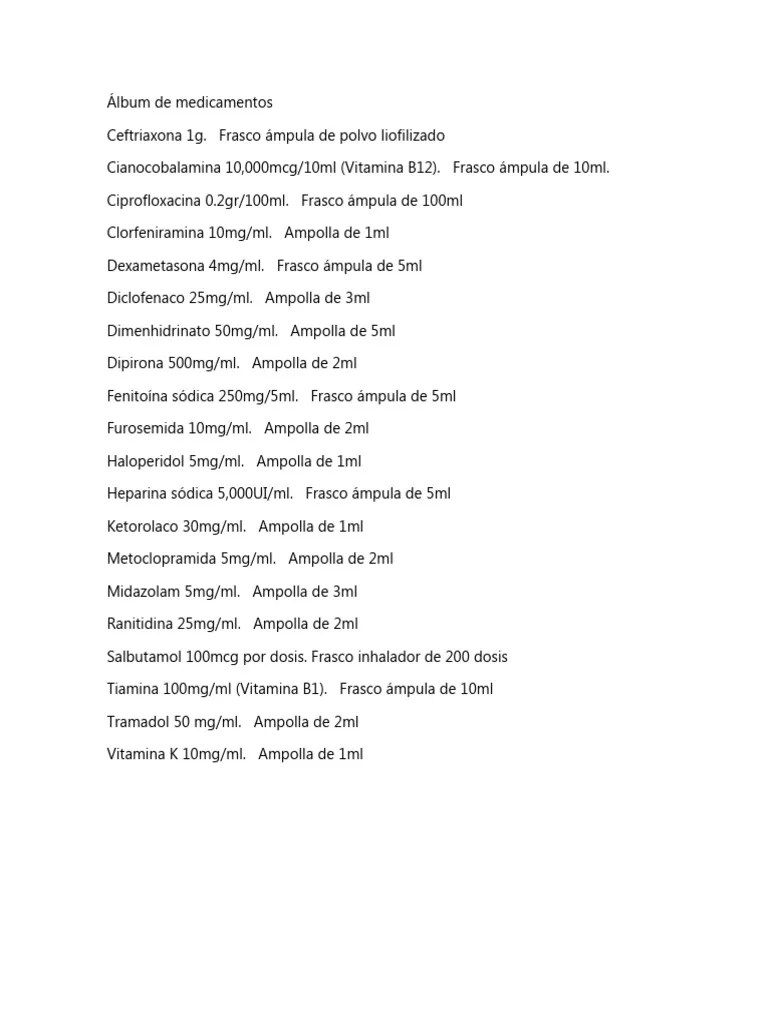 Álbum De Medicamentos | PDF | Farmacología | Drogas