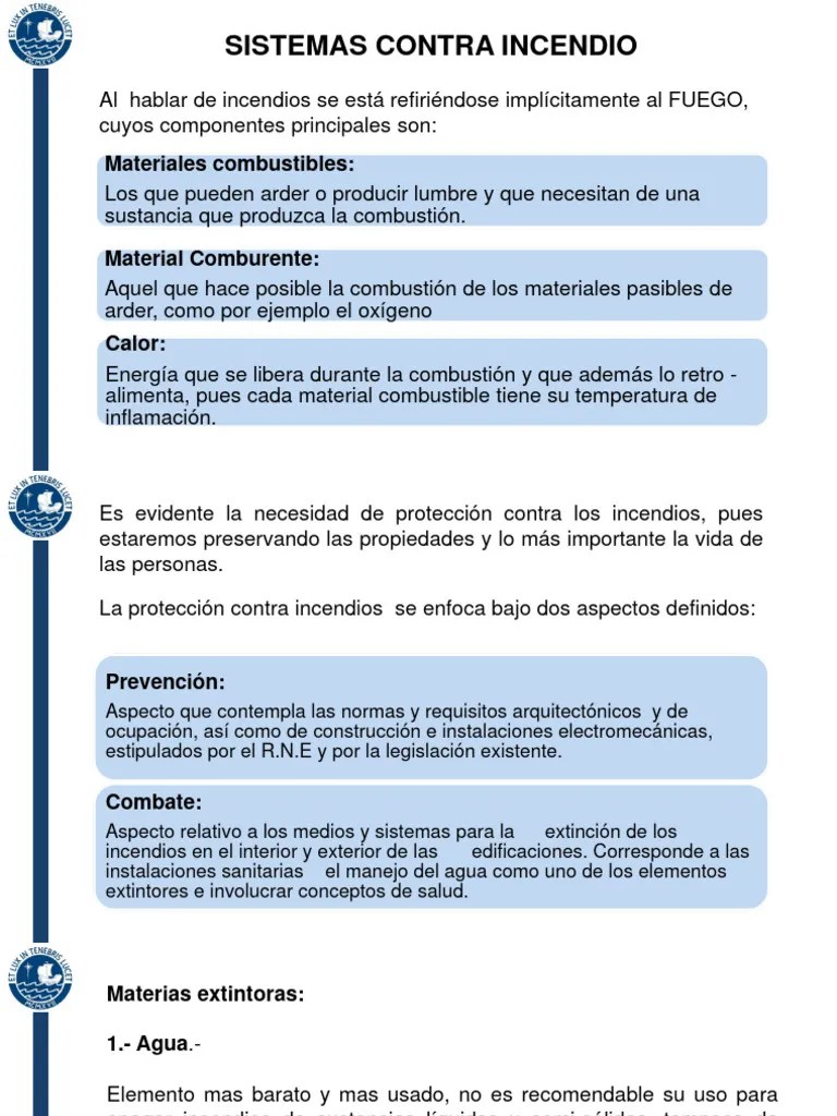 Agua Contraincendio | PDF | Agua | Combustión
