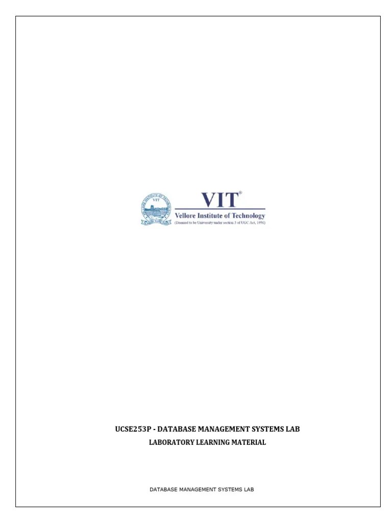 DBMS Lab Manual | Download Free PDF | Pl/Sql | Sql