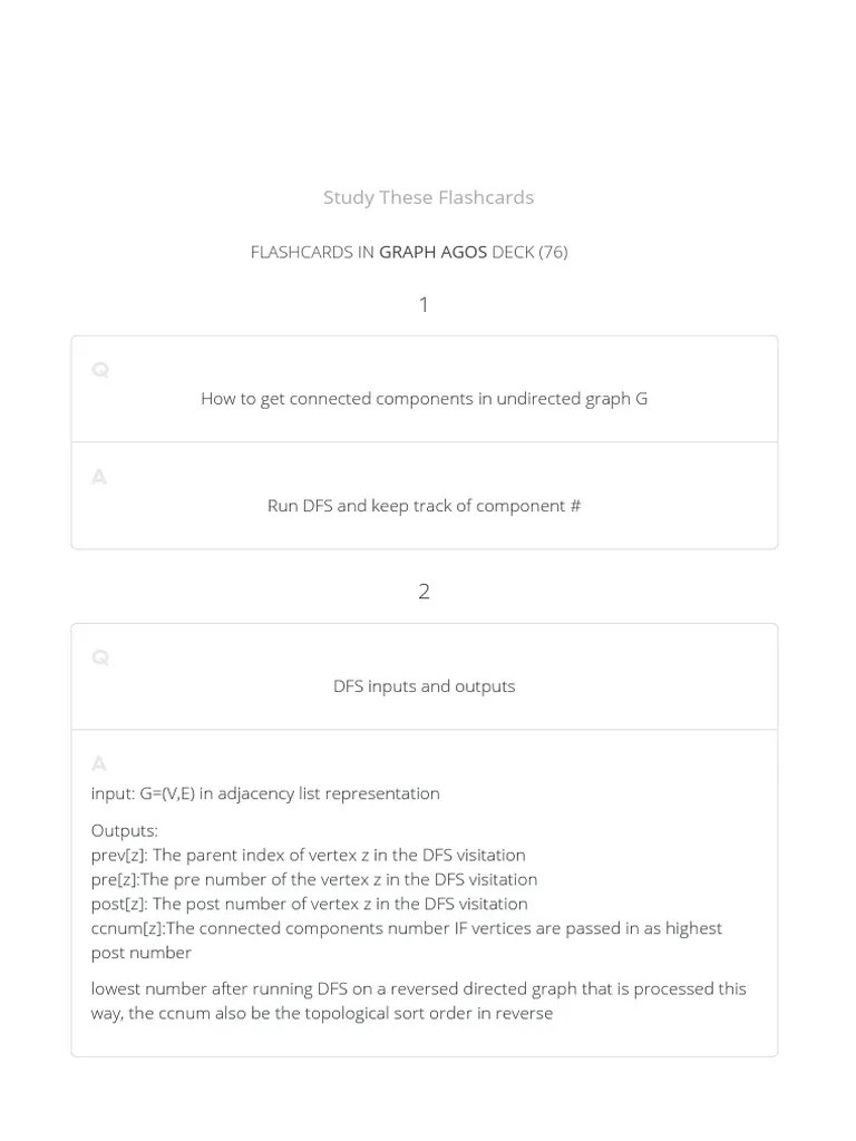 GeorgiaTech CS-6515: Graduate Algorithms: Graph Agos Flashcards By ...