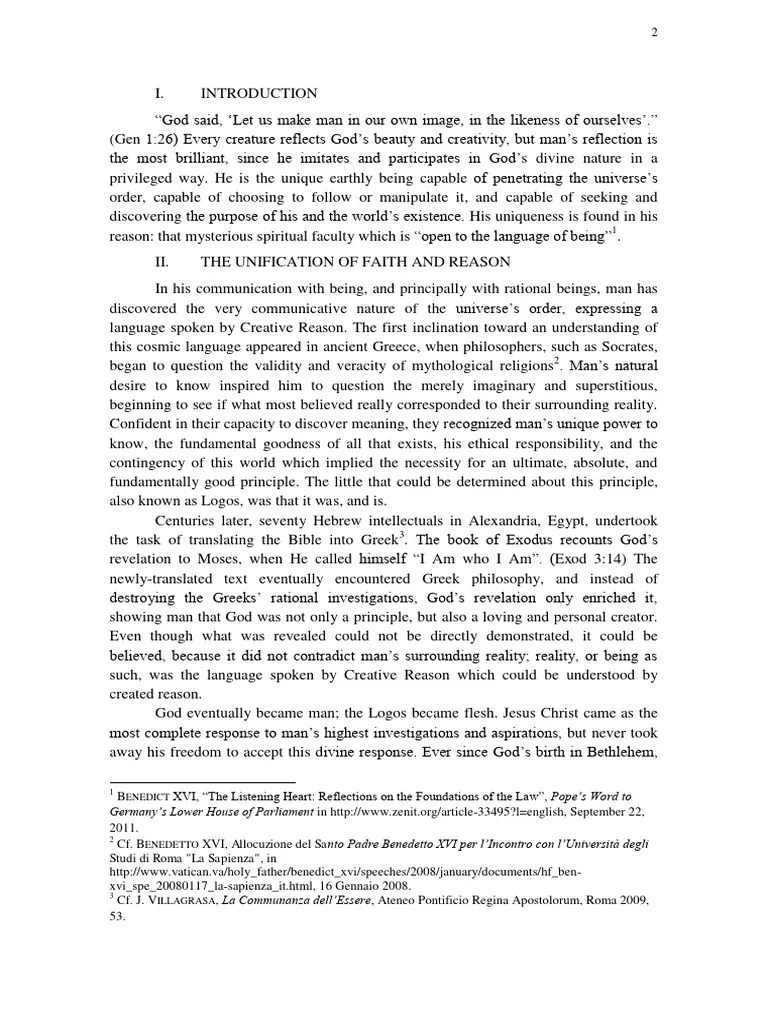 Faith And Reason According To John Paul | PDF | Reason | Faith