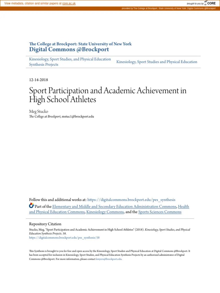 Student Athletes | PDF | Motivation | Motivational