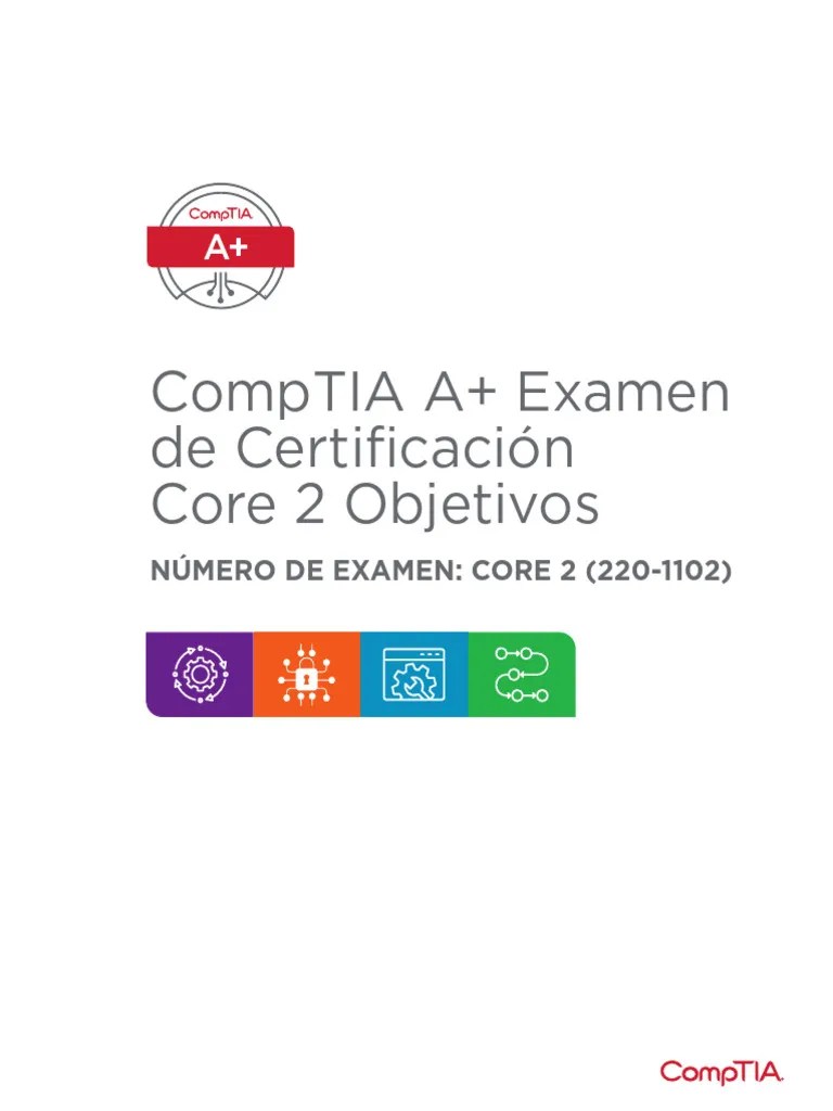Comptia A 220 1102 Exam Objectives Esn | PDF | Microsoft Windows ...