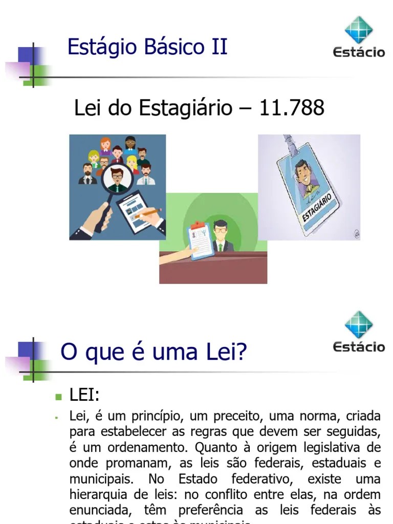 Lei Do Estagiario 11788 | PDF | Estágio | Procura De Emprego