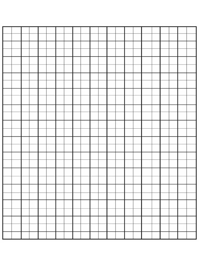 1 inch grid paper printable