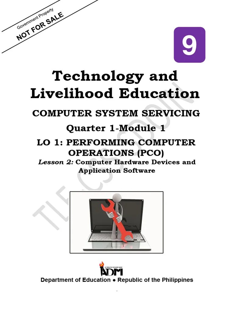 TLE ICT CSS 9 Q1 PCO Week1 Lesson2 COMPETENCY01 MODValenzuela ...