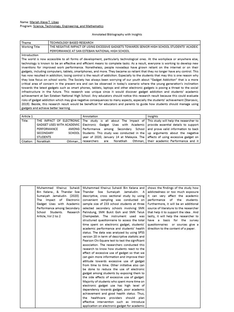 Super Final Annotated-Bibliography | PDF | Survey Methodology ...