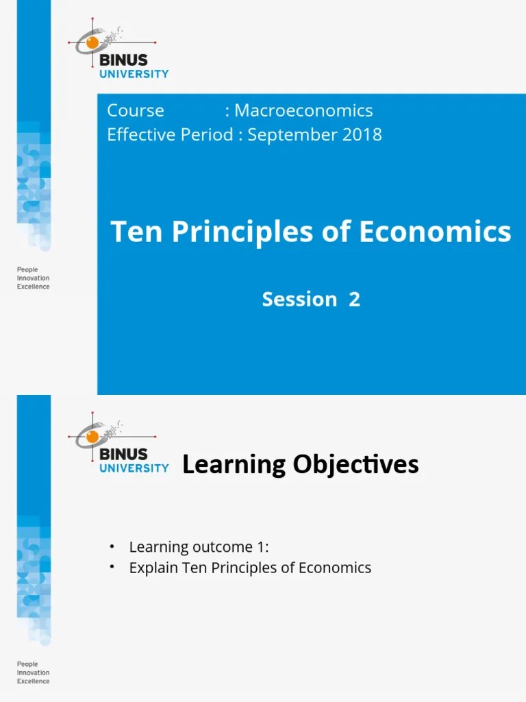 3&4. Ten Principles Of Economics | PDF | Economics | Inflation