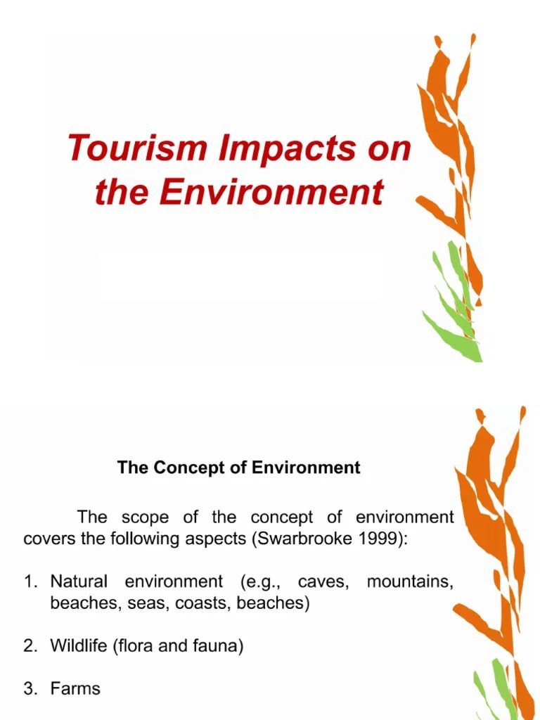 1.3 Tourism Impacts On Environment | PDF