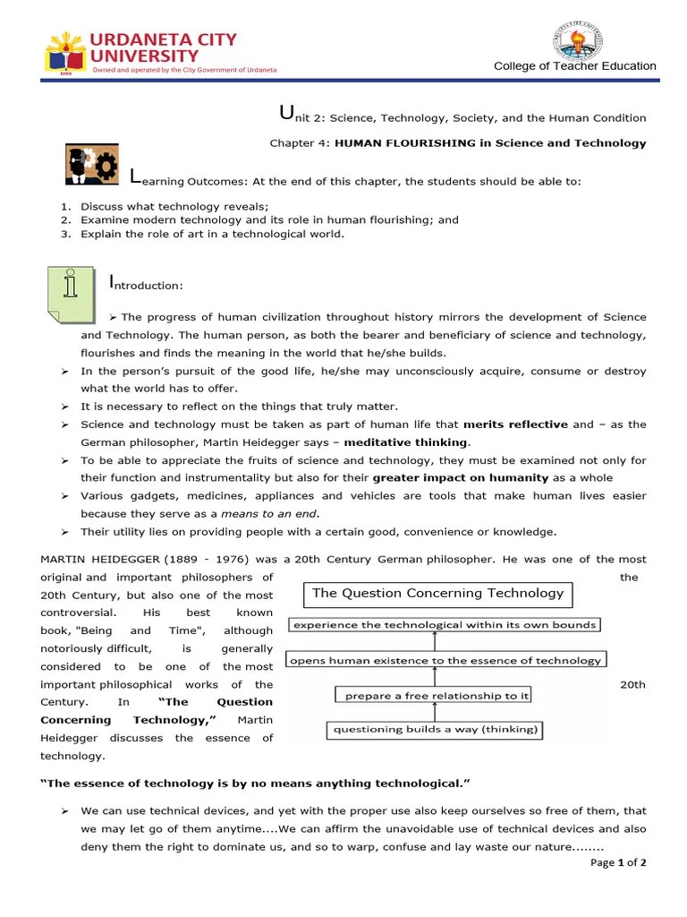 Unit 2: Science, Technology, Society, And The Human Condition Chapter 4 ...