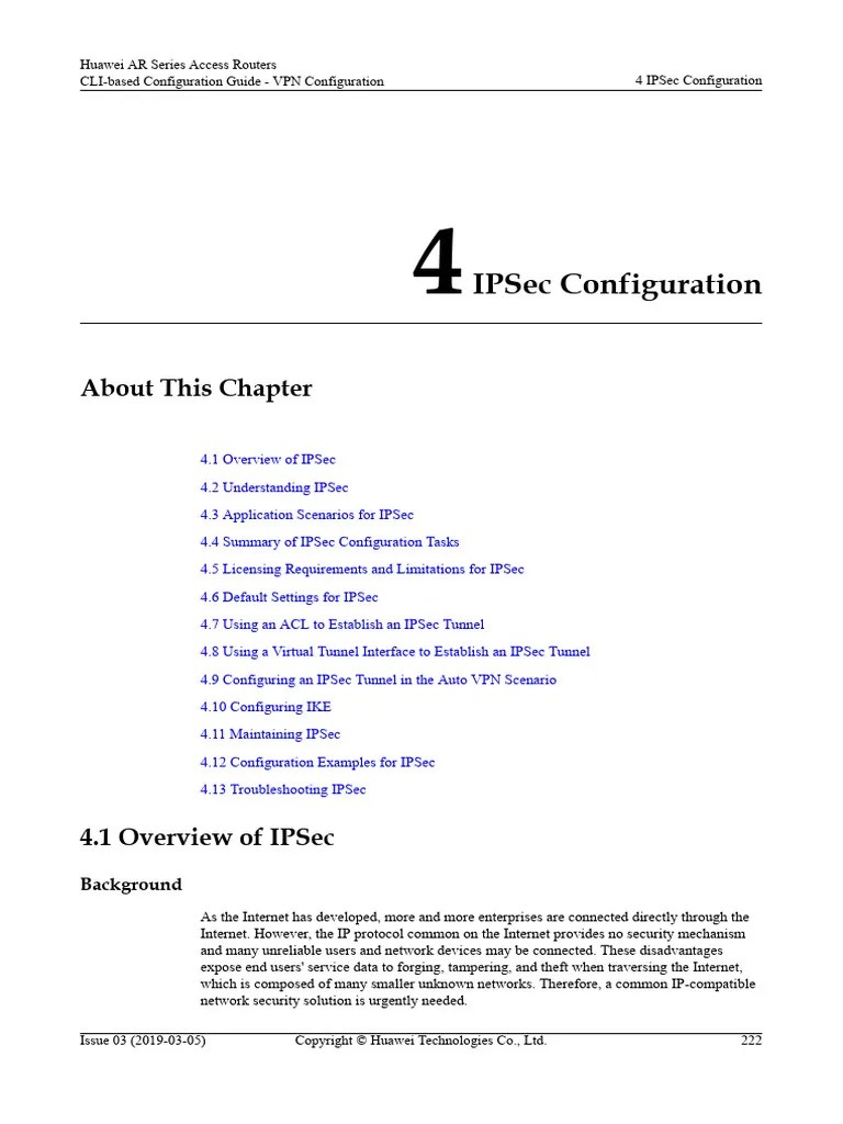 01-04 IPSec Configuration | PDF | Internet Protocols | Virtual Private ...
