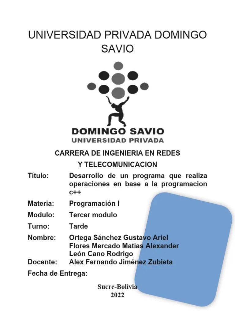 Documento Proyecto Programacion | PDF | Programación | Programa De Computadora