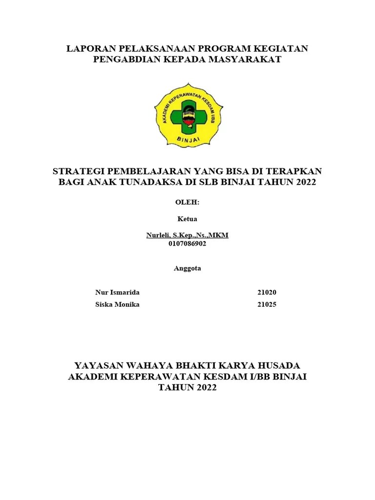 Strategi Pembelajaran Yang Bisa Diterapkan Bagi Anak Tunadaksa (Nurleli ...