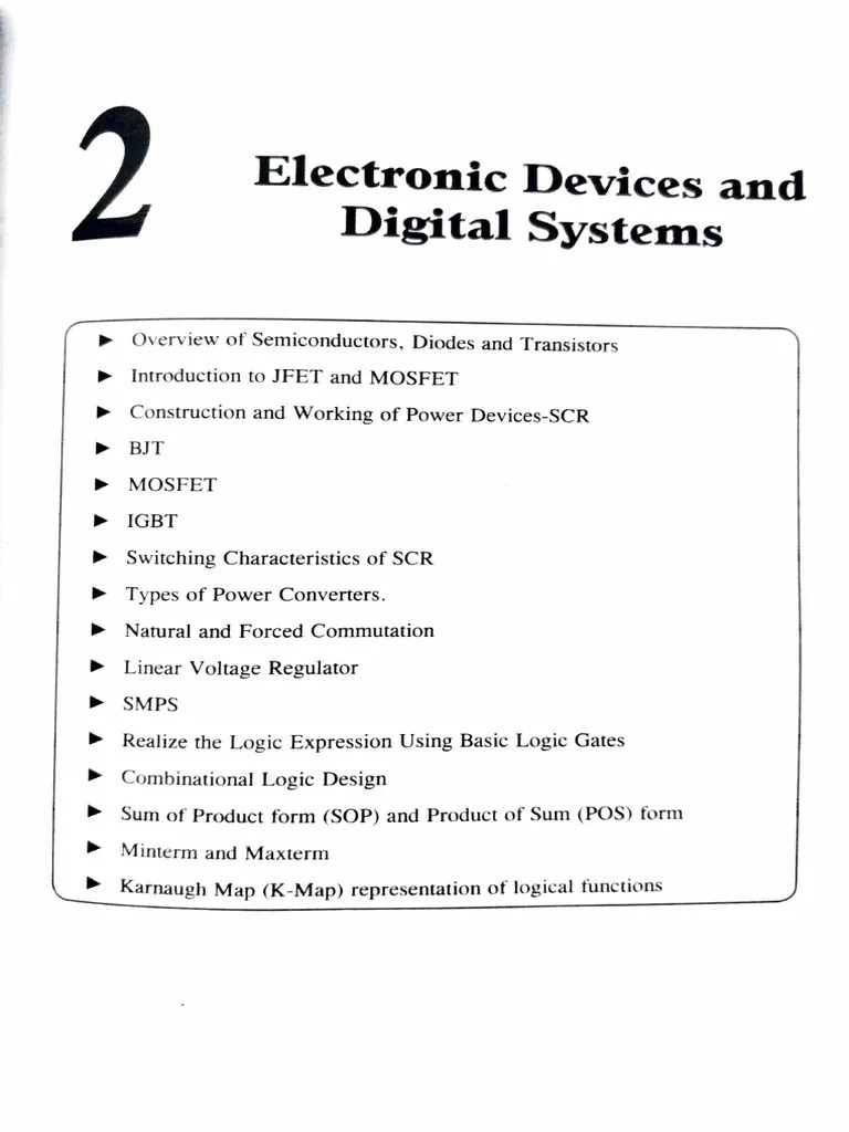 Electronic Devices & Digital Systems | PDF