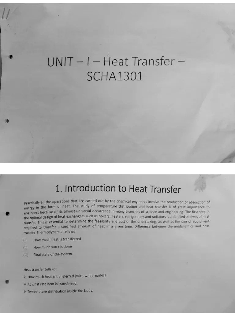 Heat Transfer 1 | PDF