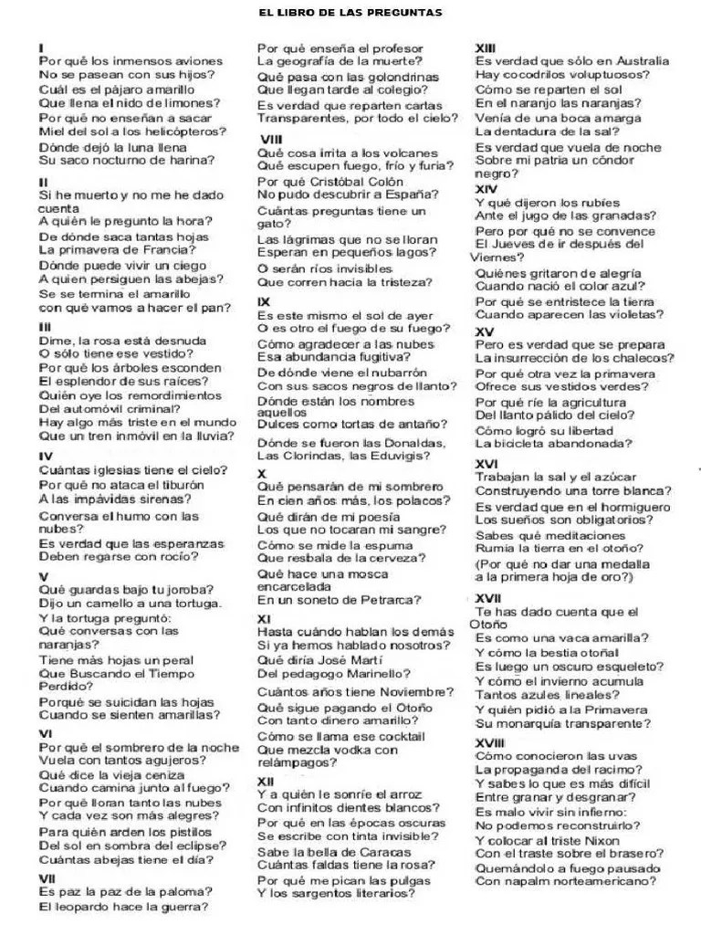 Libro De Las Preguntas | PDF