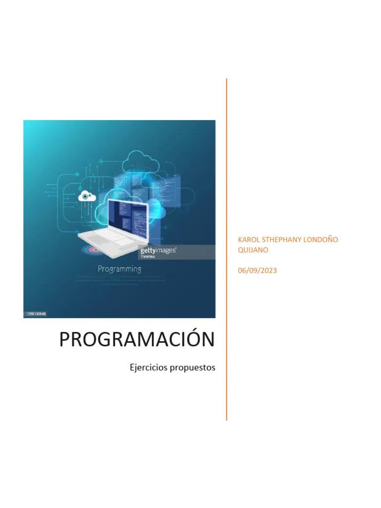 Programacion Ejercicios Clase | PDF | Algoritmos | Informática