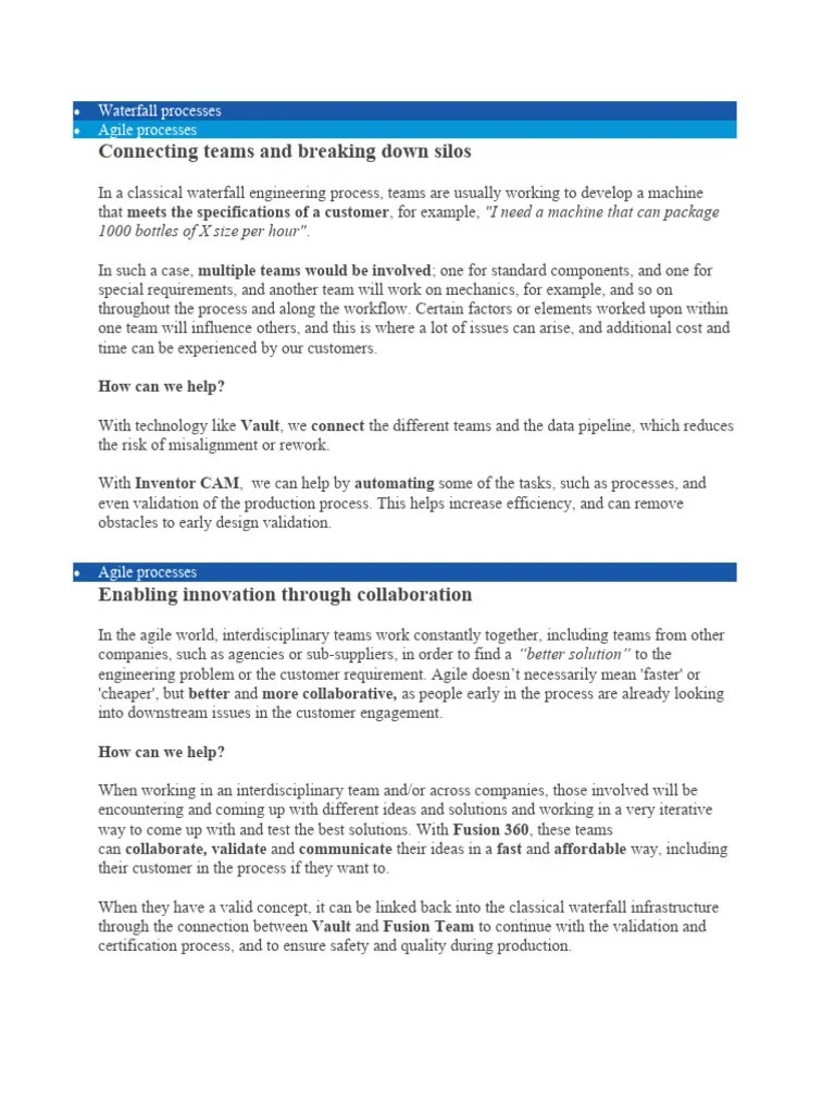 Waterfall Processes And Agile | PDF | Agile Software Development ...