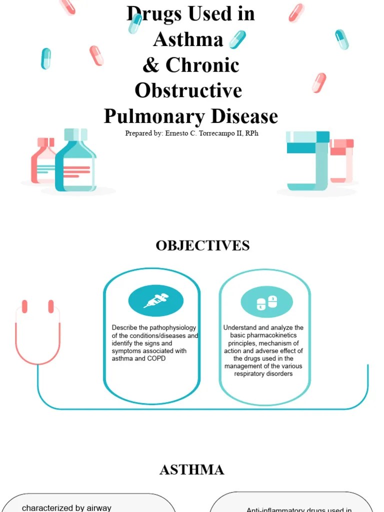 Pharmacology Of The Respiratory System | PDF | Asthma | Corticosteroid