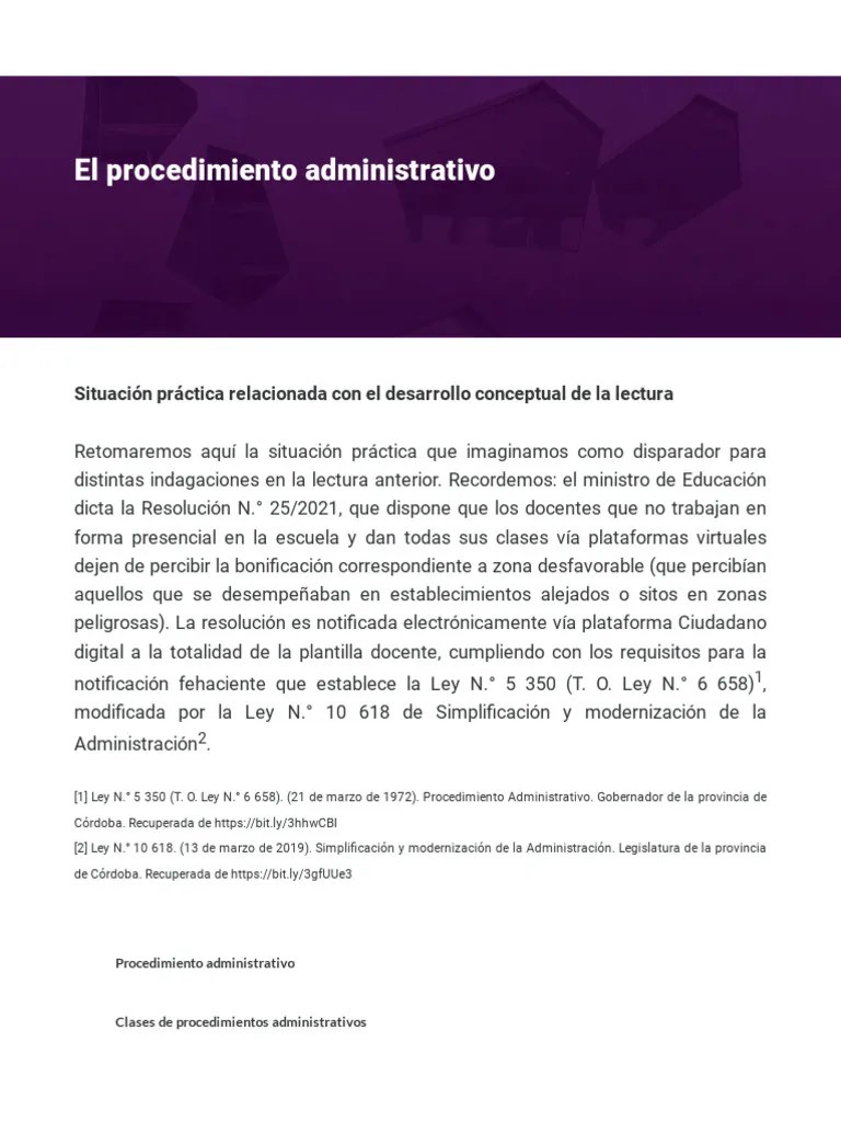 MODULO 2.3 - El Procedimiento Administrativo | PDF | Debido Al Proceso ...