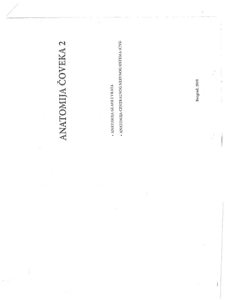 Anatomija Čoveka 2 | PDF