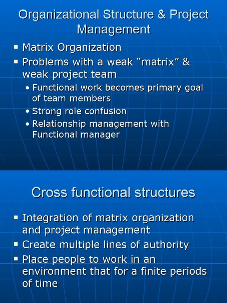 Organizational Structure & Project Management | PDF
