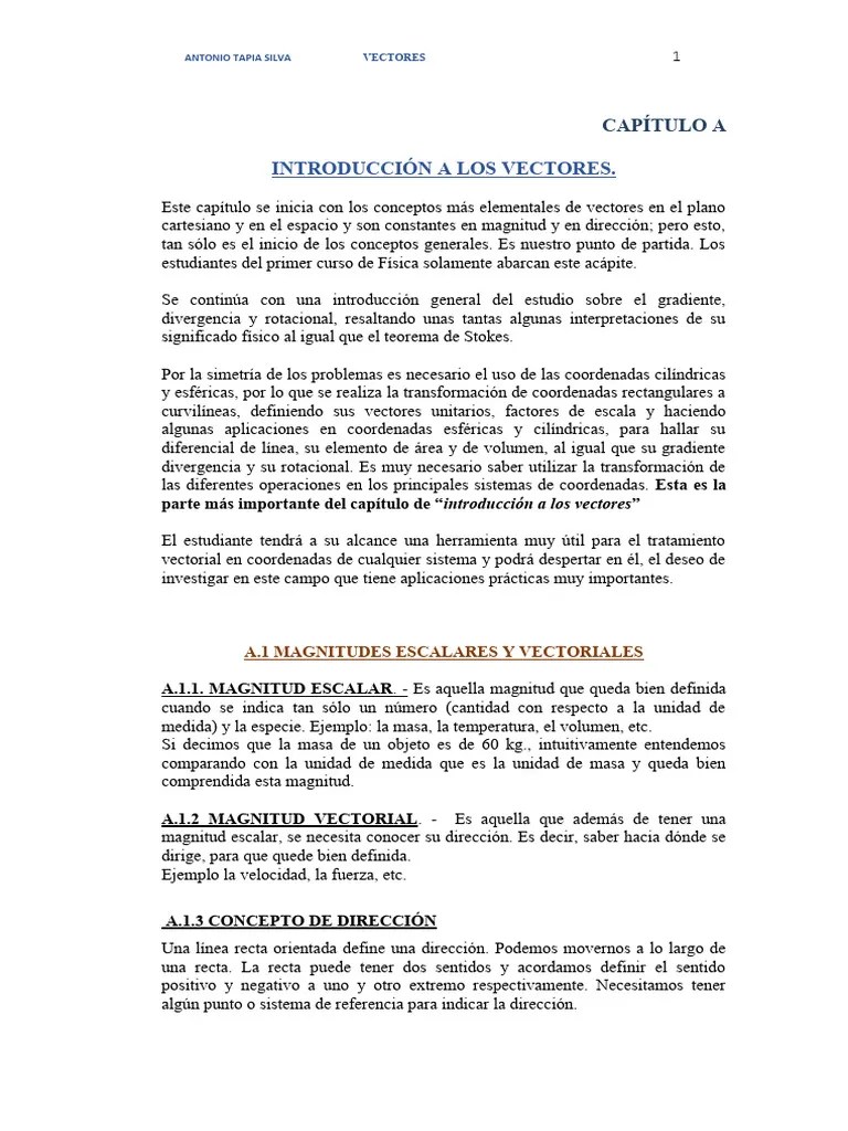 Vector Es | PDF | Vector Euclidiano | Sistema De Coordenadas Cartesianas
