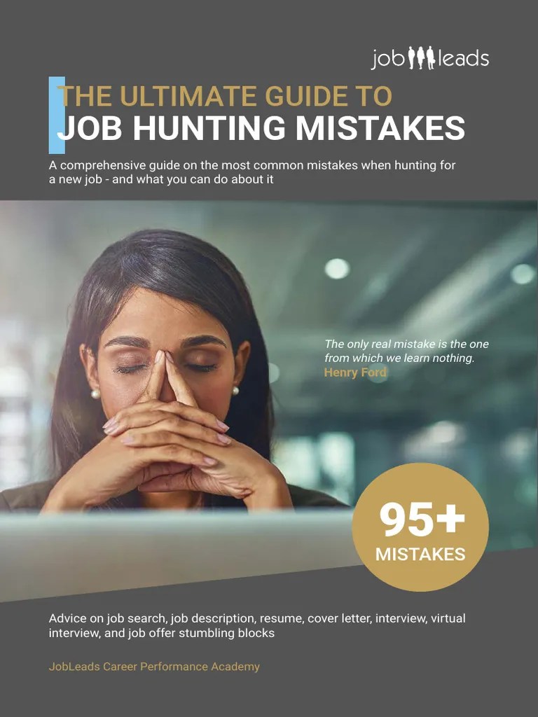 The Ultimate Guide To Job Hunting Mistakes | PDF