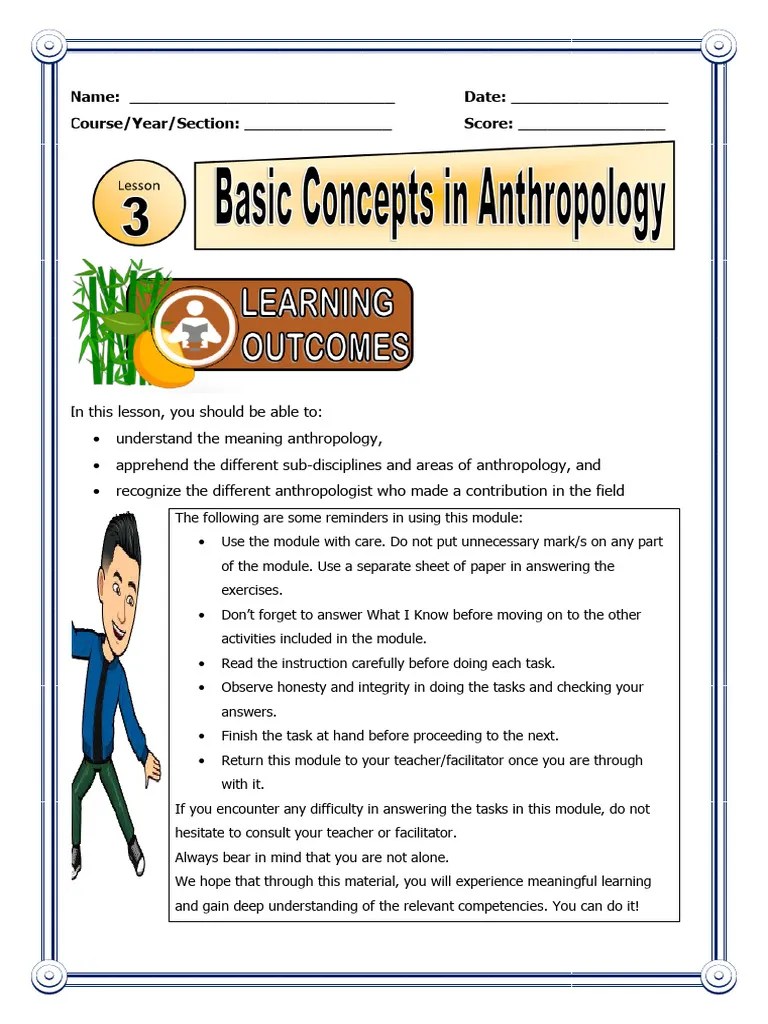 Lesson 3 Basic Concepts In Anthropology | PDF | Anthropology | Race ...