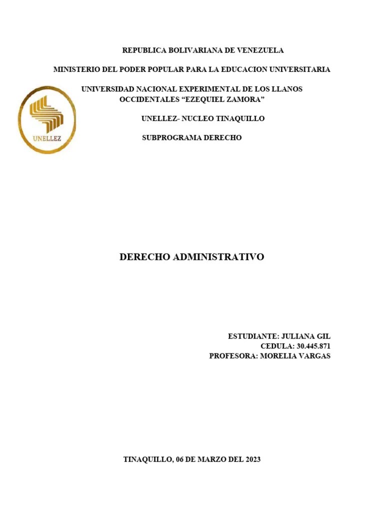 Derecho Administrativo1 | PDF | Ley Administrativa | Derecho Penal
