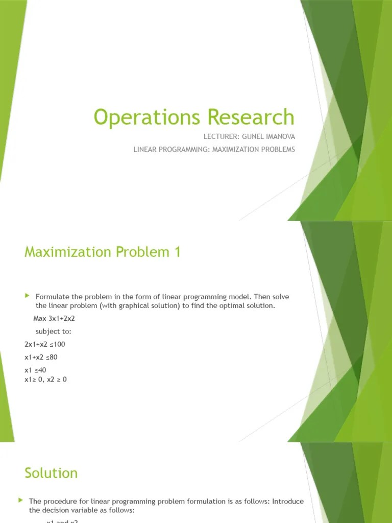 Operations Research Pdf Linear Programming Mathematical Optimization - Premium Minimal Wallpaper Gallery - 4K