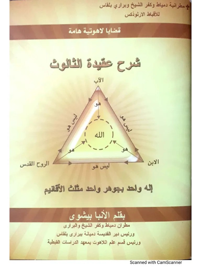 كتاب شرح عقيدة الثالوث لنيافة الأنبا بيشوي | PDF