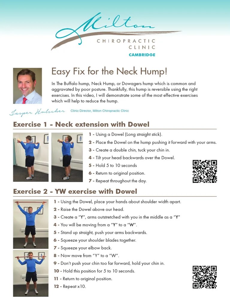 Easy Fix Neck Hump Exercise V1 | Download Free PDF | Diseases And ...