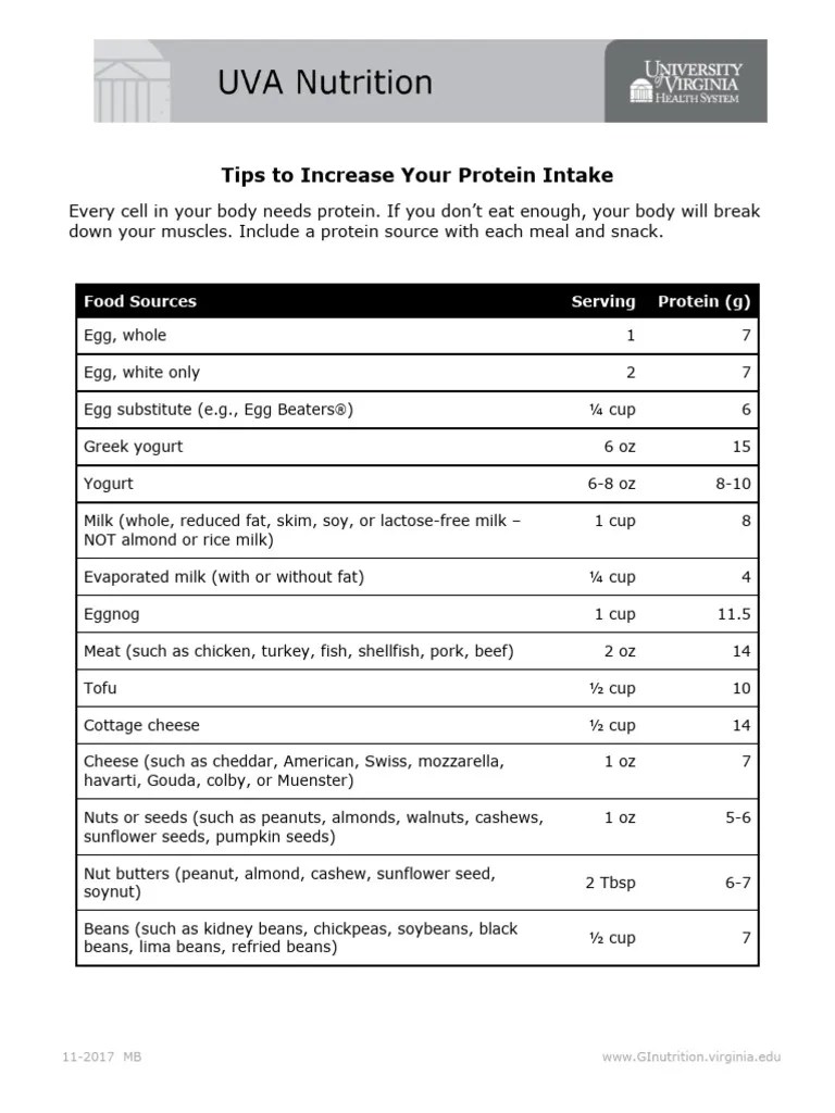 High Protein Diet | PDF