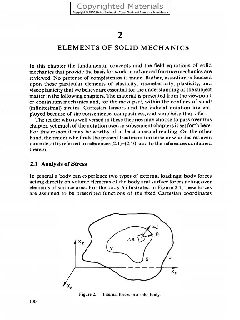 2 - Elements Of Solid Mechanics | PDF