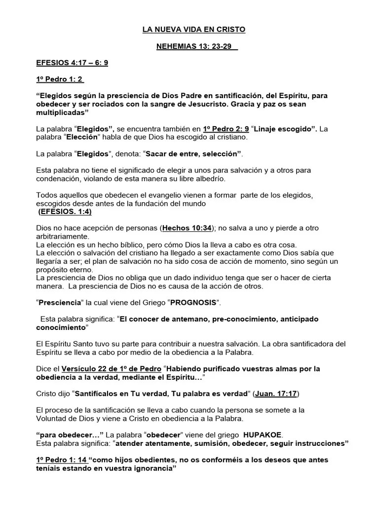 La Nueva Vida En Cristo | PDF