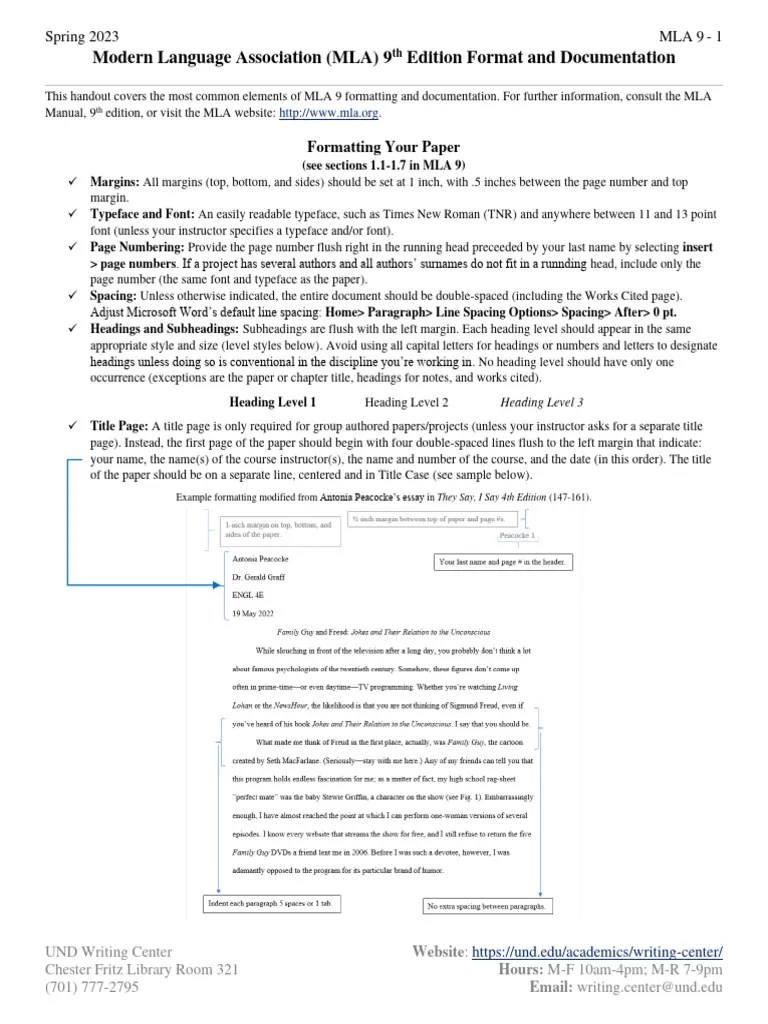 Mla - 9 - Handout - 2023 SPRINGER | PDF